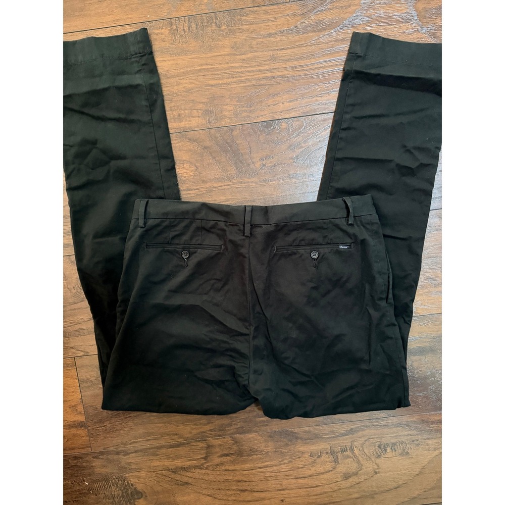 Polo Ralph Lauren Stretch Slim Fit Chinos Mens 36x34 Black Cotton Blend Pants - Picture 3 of 5